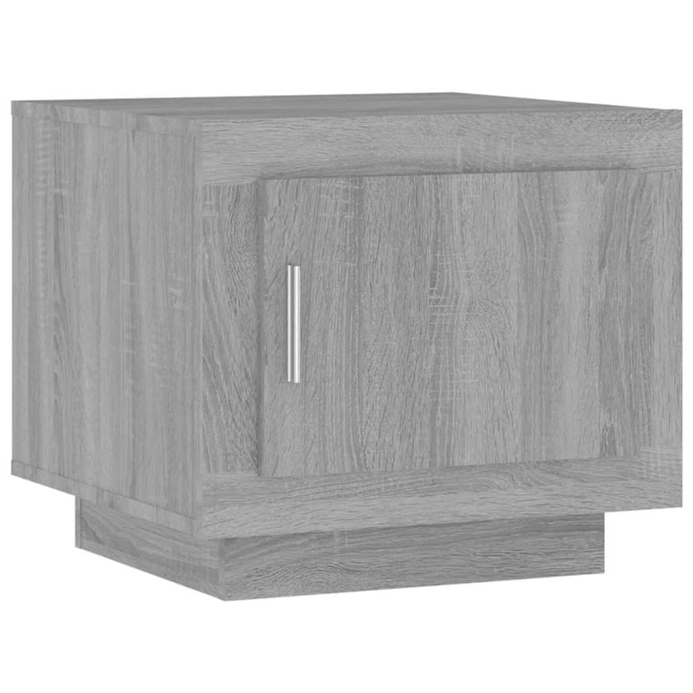 Vidaxl Konferenčný stolík sivý dub sonoma 51x50x45cm spracované drevo